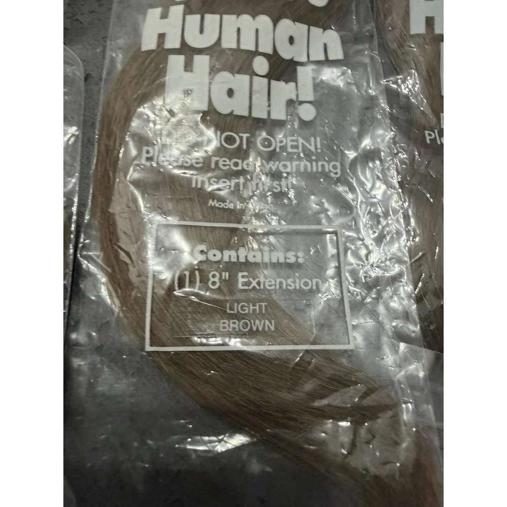 New 100% Human Hair Extensions Lot 12